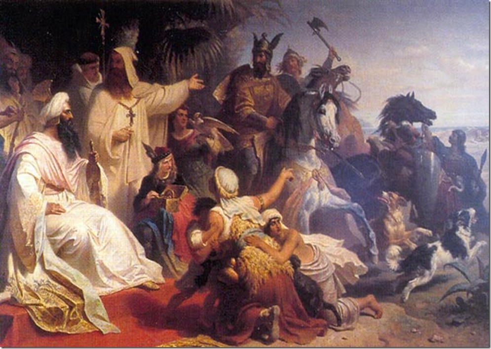 Julius Köcker Harun al Rashid Receives Charlemagne