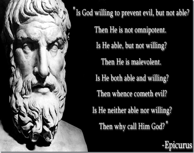 Epicurus supposedly atribiuted phrase