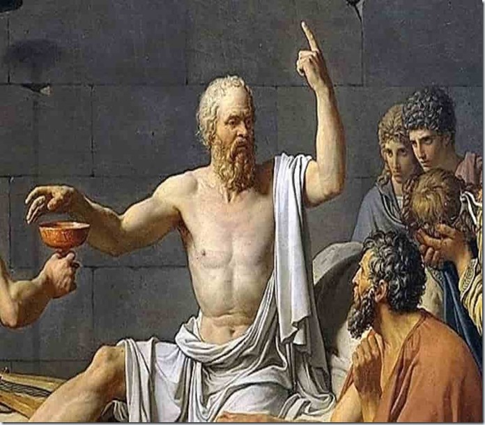 Socrates Giving His Farewell Speech Before Drinking Hemlock
