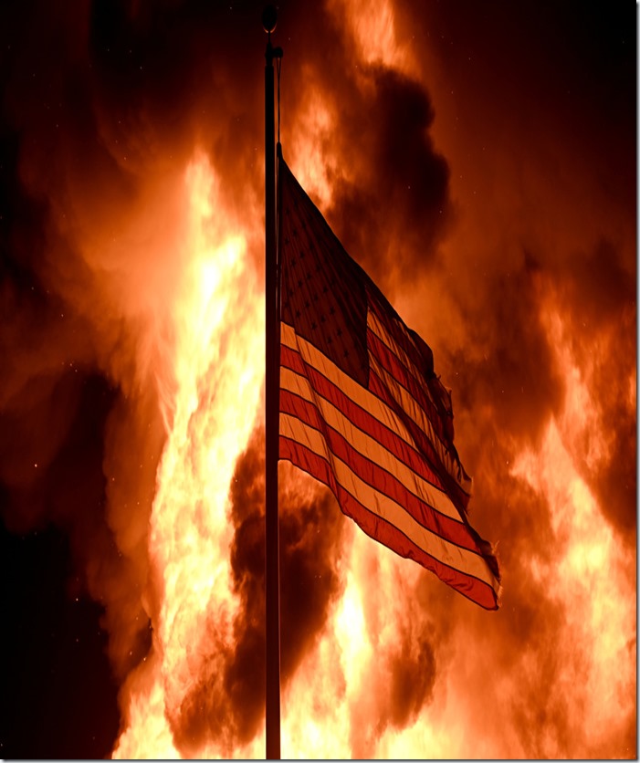 Flag and Fire in America