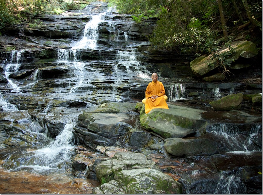 Meditaing On A Stream